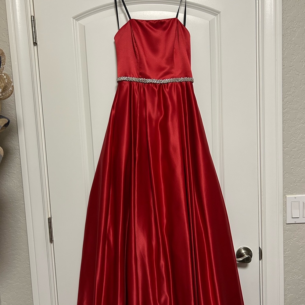 Elegant Red Kids Dress